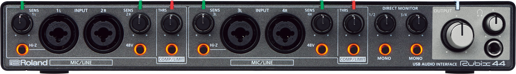 Mặt Trước Audio Interface Roland Rubix-44