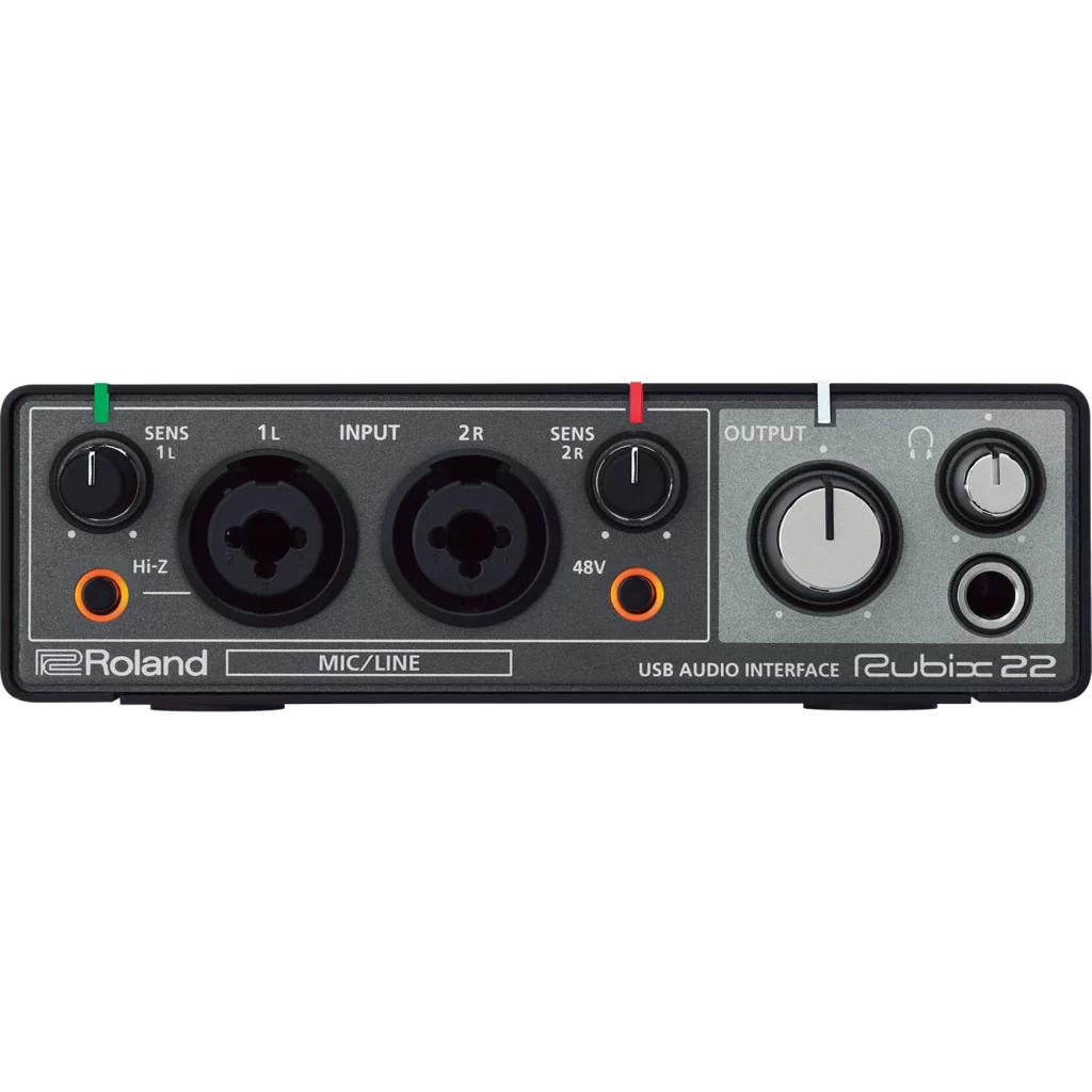 Mặt Trước Của Audio Interface Roland Rubix-22