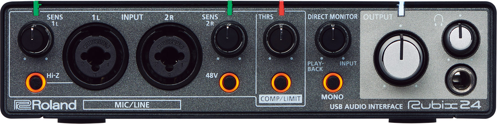 Mặt Trước Của Audio Interface Roland Rubix-24