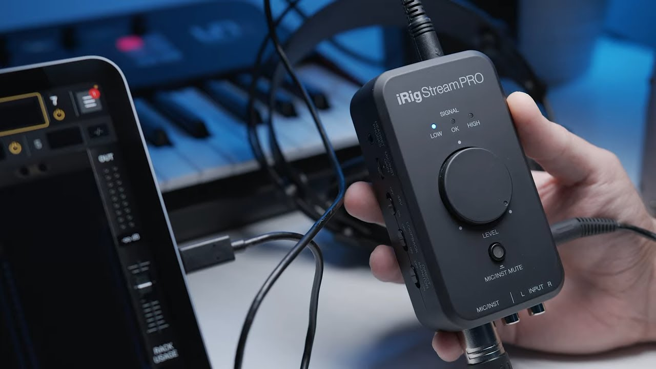 IK Multimedia iRig Stream Pro Thiết bị live stream đa năng - 2 đầu vào mic/line, XLR, phone out, loopback, cho Mac, PC, iOS, Android