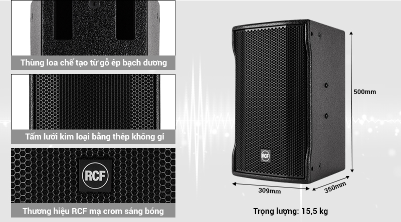 RCF C-Max 4110 Loa mang đến âm thanh trung thực rõ ràng, sắc nét 