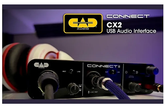 Audio Interfaces CAD CX2 nhỏ gọn, dễ dàng co việc di chuyển