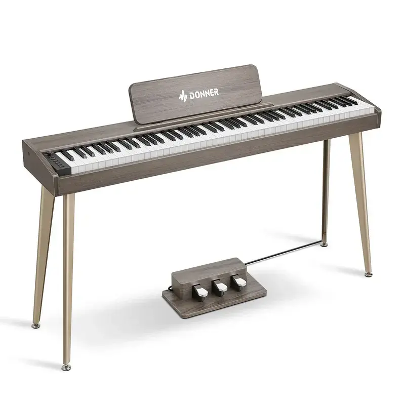 Donner Ddp-60 Semi-weighted Upright Digital Piano Gray [1]