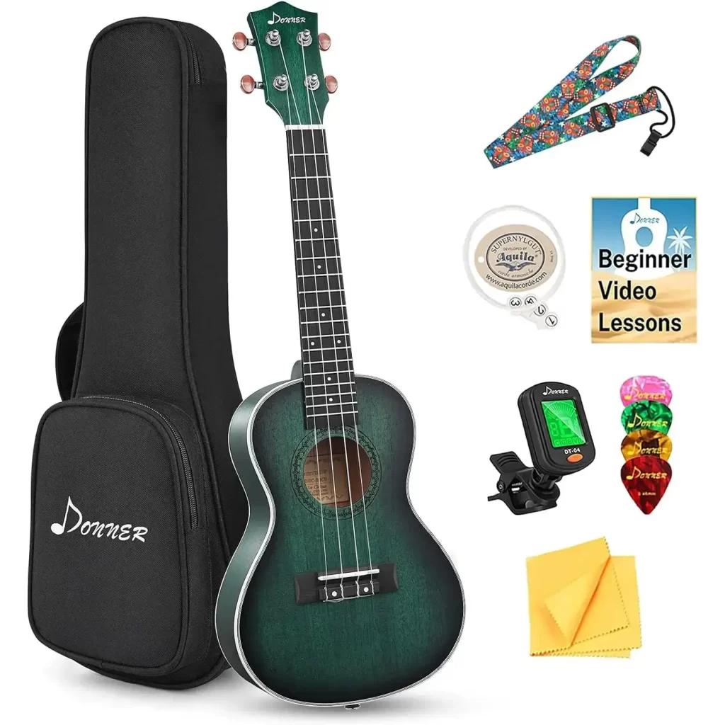 Donner Concert Ukulele Beginner Mahogany 23 Inch Ukelele [4]