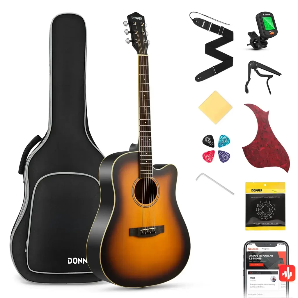 Donner Dad-140c Acoustic Guitar 41 Inch [1]