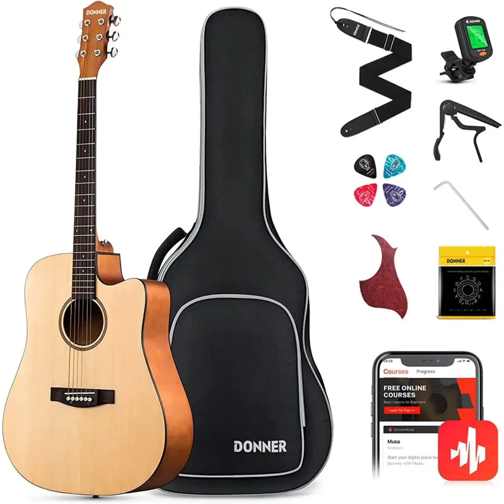 Donner Dad-140c Acoustic Guitar 41 Inch [2]