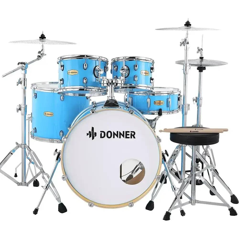 Donner Dds-520 5-drum Set With Built-in Silencer System [3]