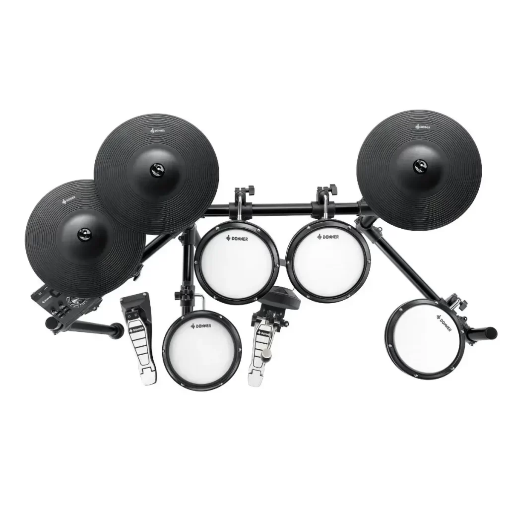 Donner Ded-200p 5 Drums 3 Cymble Electric Drum Set [2]