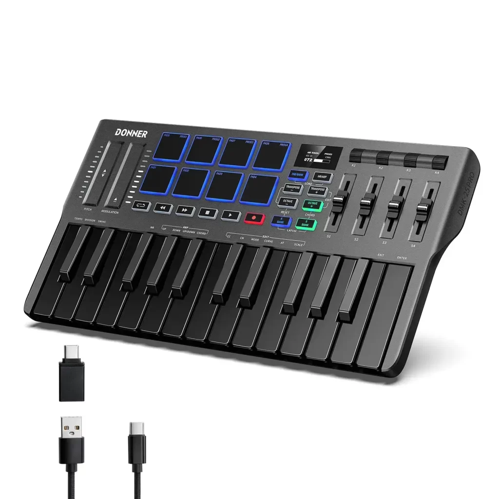 Donner Dmk-25 Pro Midi Keyboard [1]