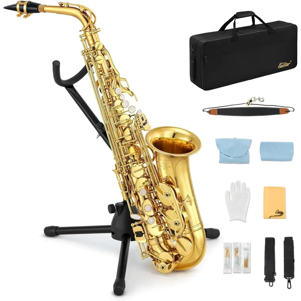 Donner Eastar As-Ⅱ Student Gold Lacquer E Flat Alto Saxophone [1]