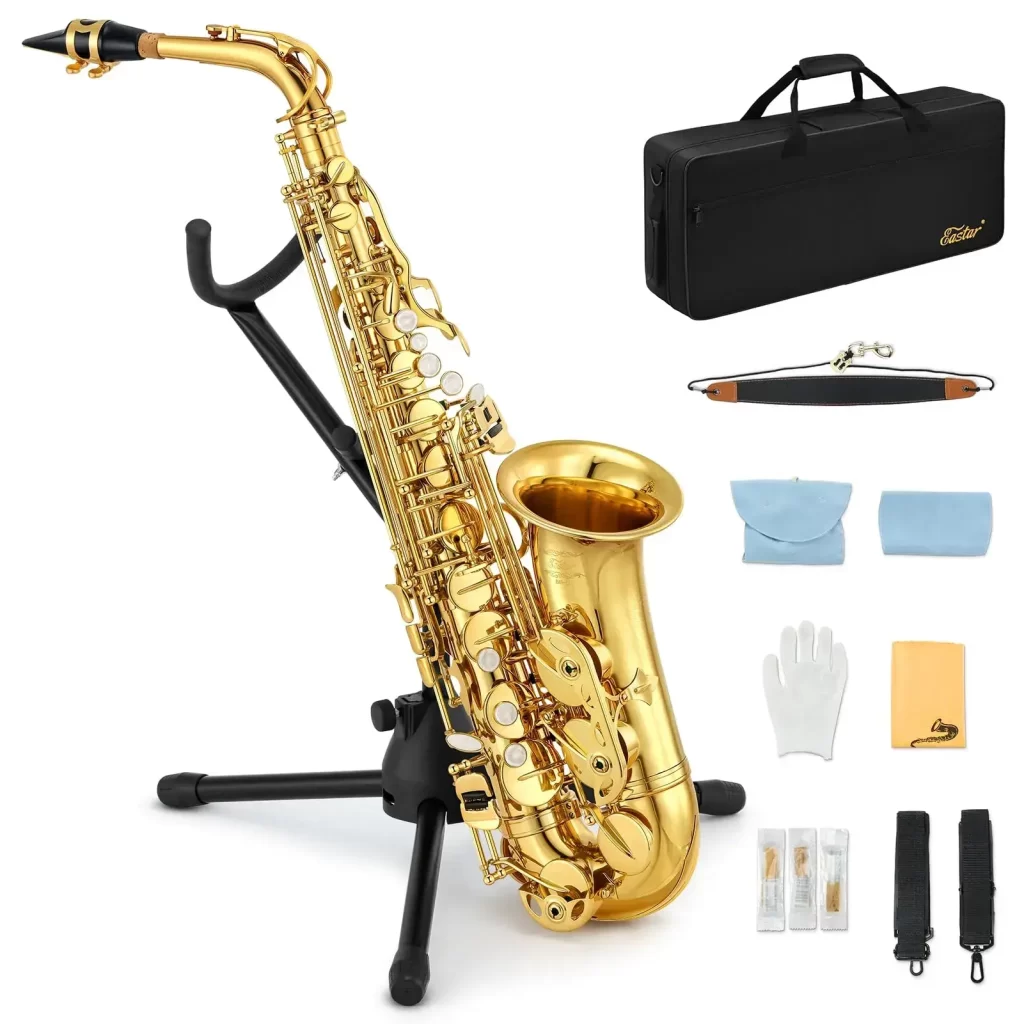 Donner Eastar As-Ⅱ Student Gold Lacquer E Flat Alto Saxophone [2]