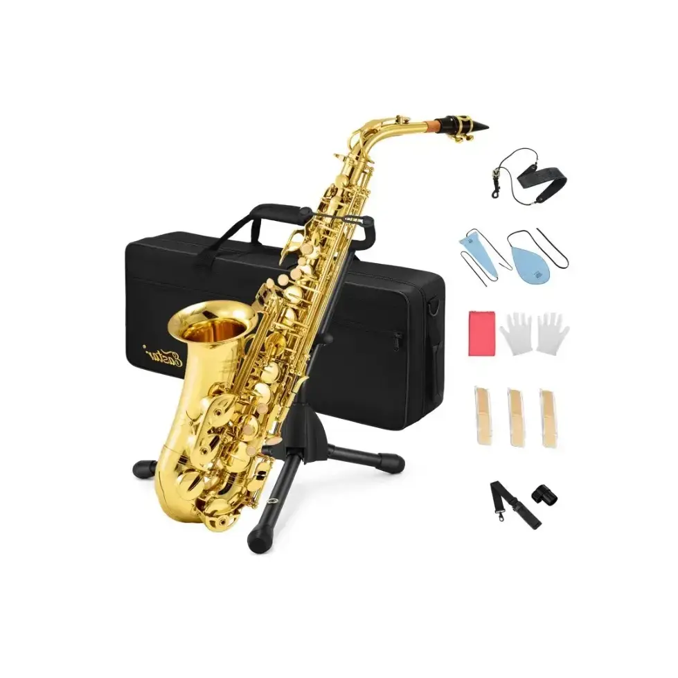 Donner Eastar As-Ⅱ Student Gold Lacquer E Flat Alto Saxophone [3]