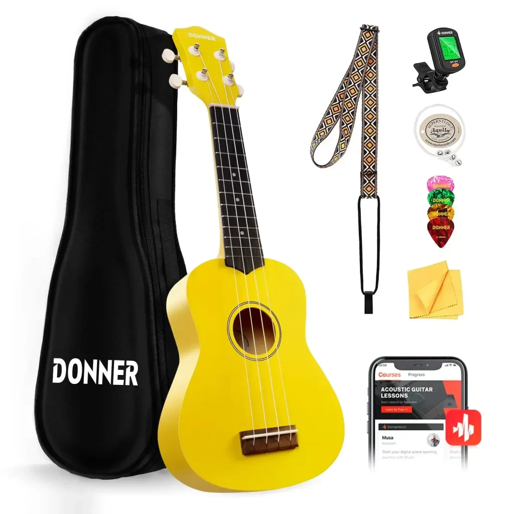 Donner Soprano Ukulele Beginner Kit [1]