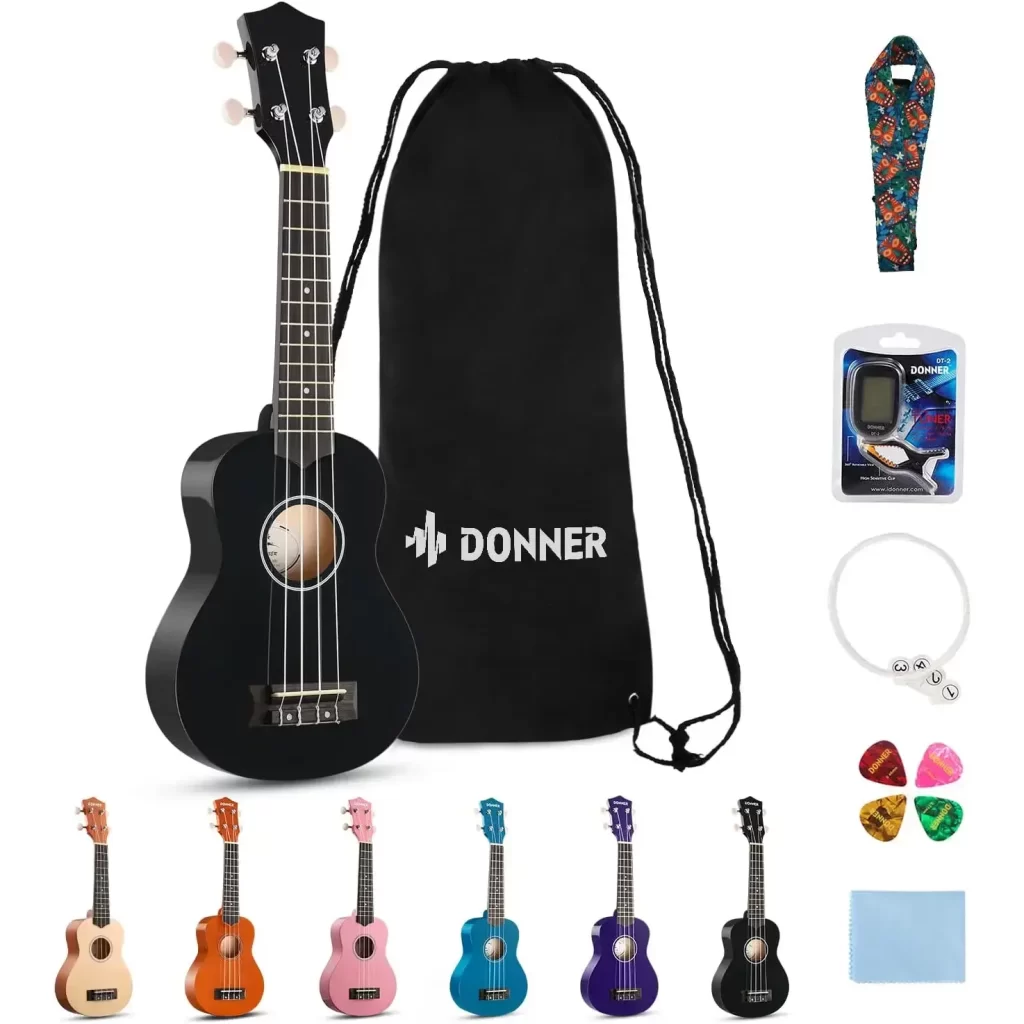 Donner Soprano Ukulele Beginner Kit [4]