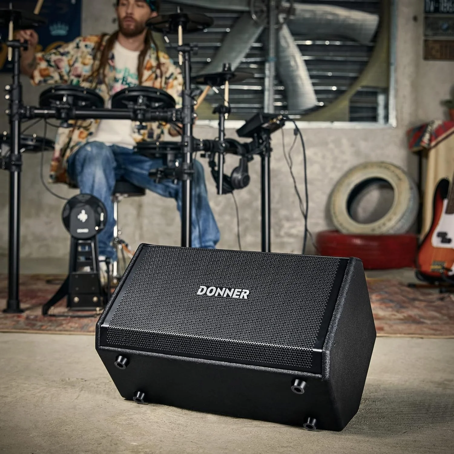 Donner DDA-80 80W Electronic Drum Amplifier Speakers