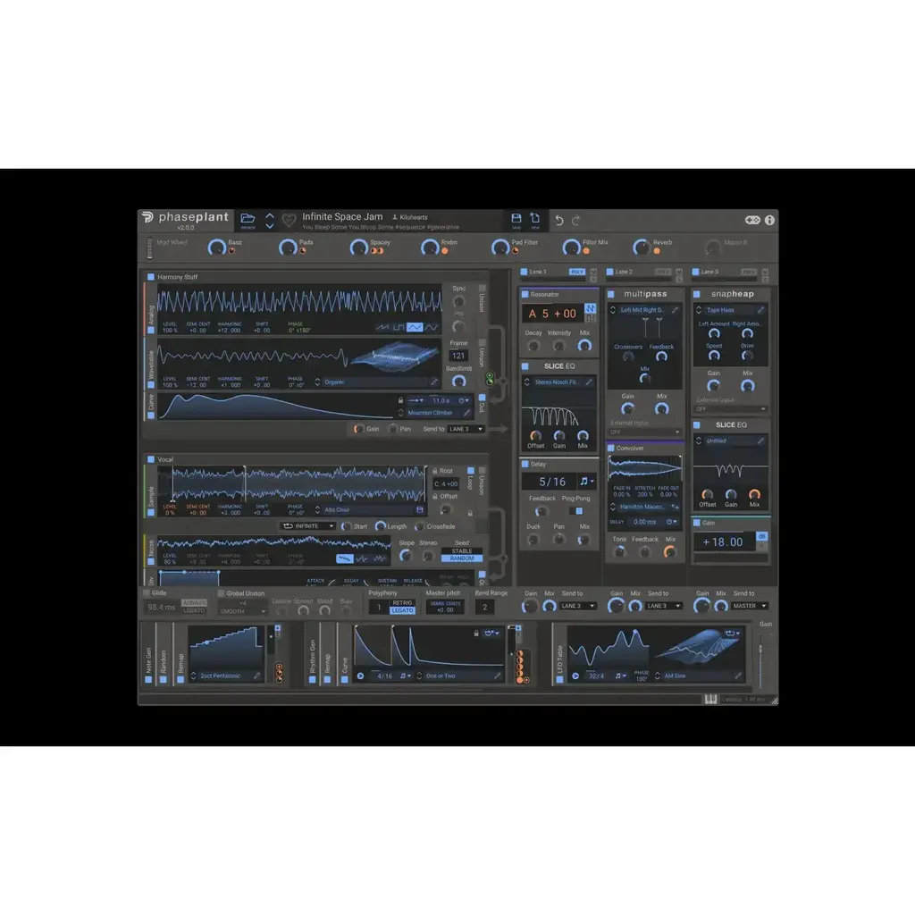 Plugin Kilohearts Phase Plant - Virtual Synth, Keyboard, & Organ