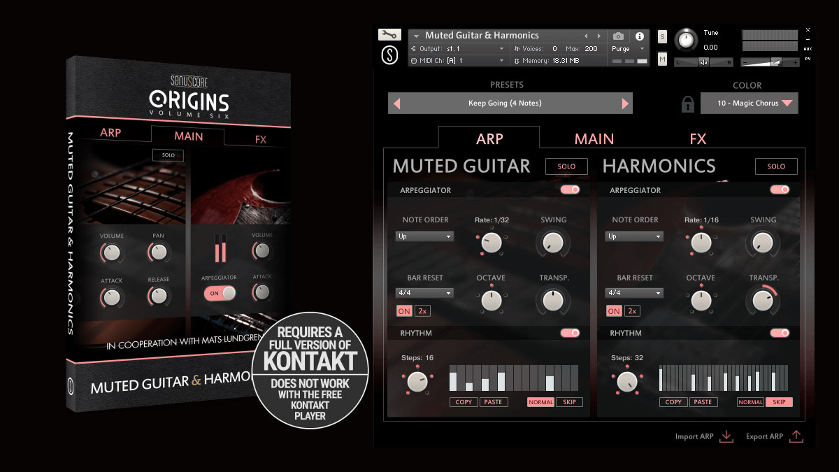 - Sonuscore Origins Vol.6: Muted Guitar & Harmonics