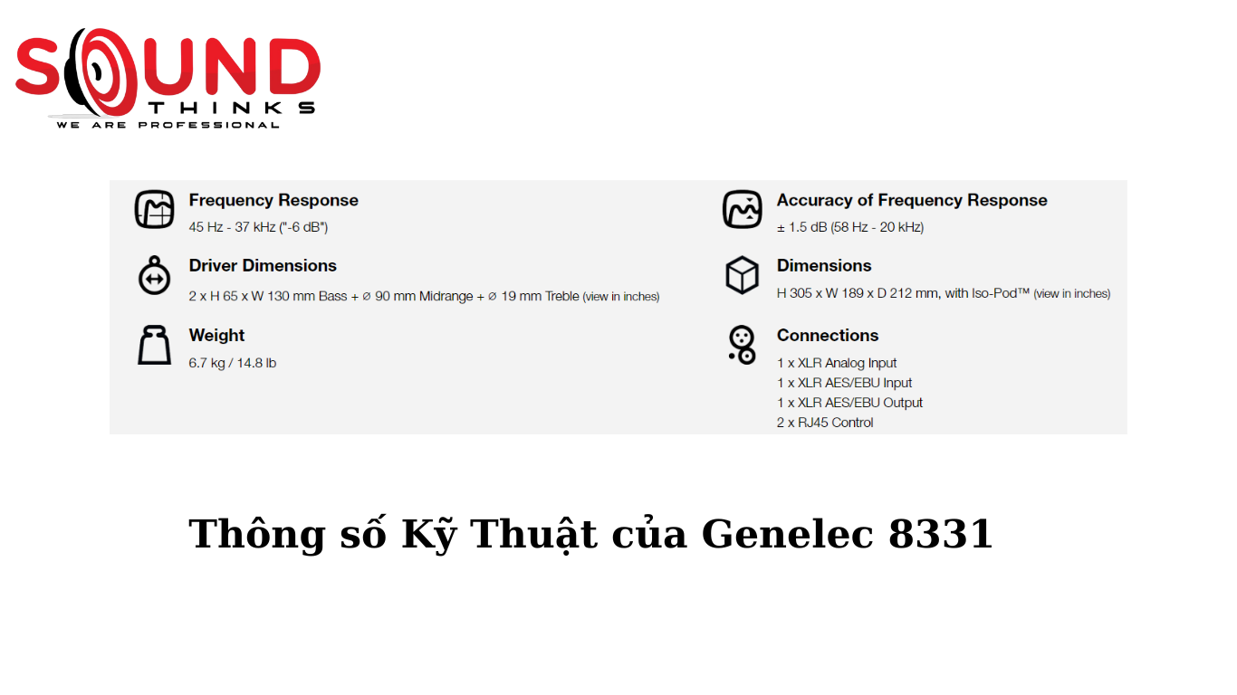 Genelec 8331 Thông Số Kỹ Thuật