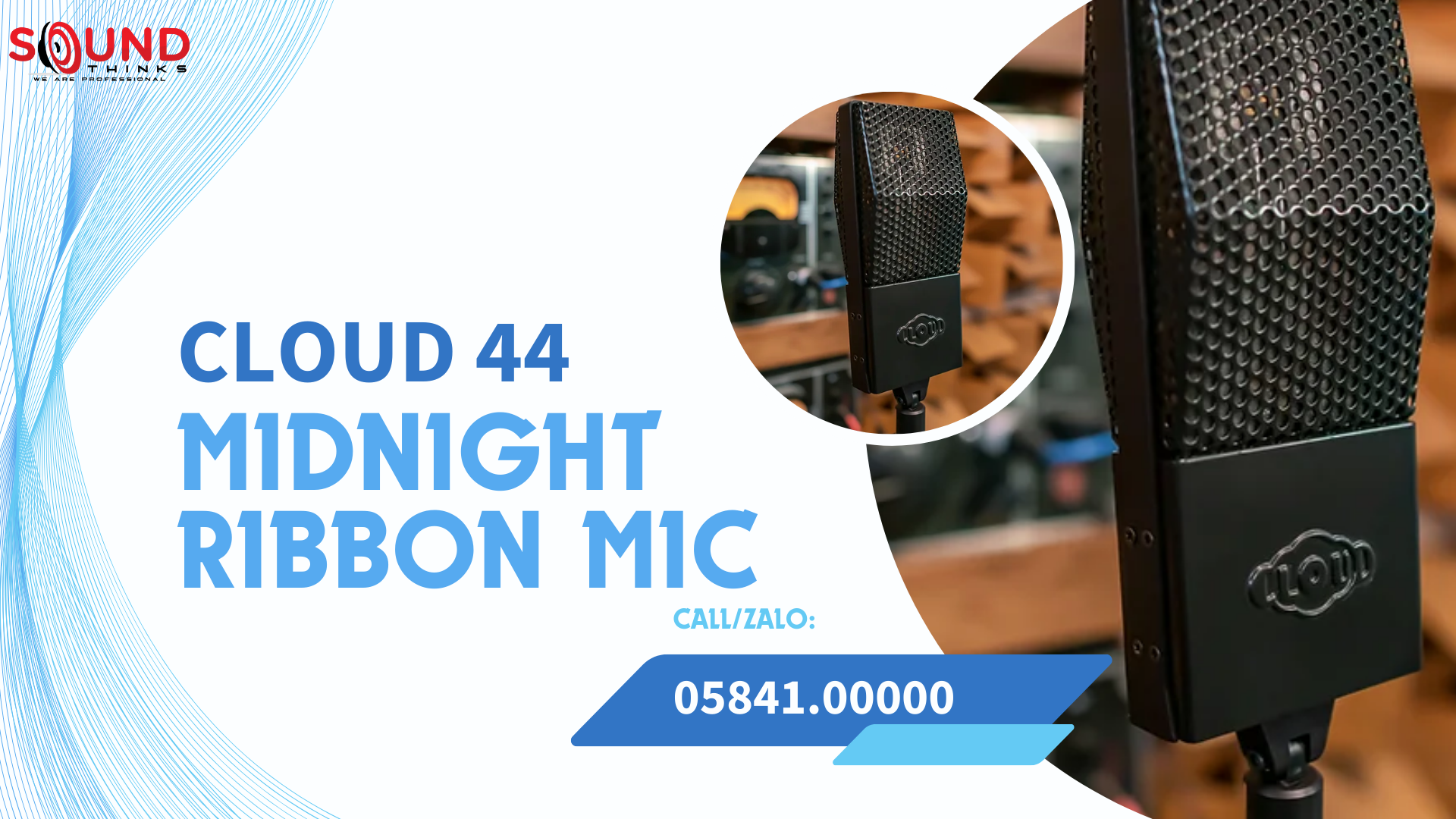 Cloud Microphone Cloud 44 Midnight Ribbon Mic