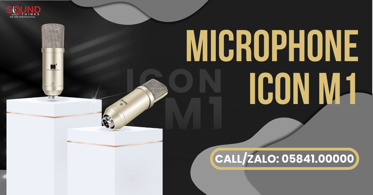 Microphone Icon M1 ️🎤 Microphone Condenser Thu Âm, Podcast