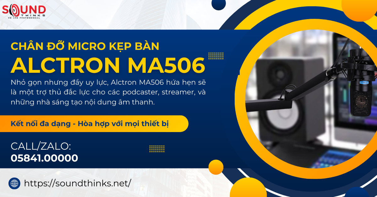 Chân Đỡ Micro Kẹp Bàn Alctron MA506 