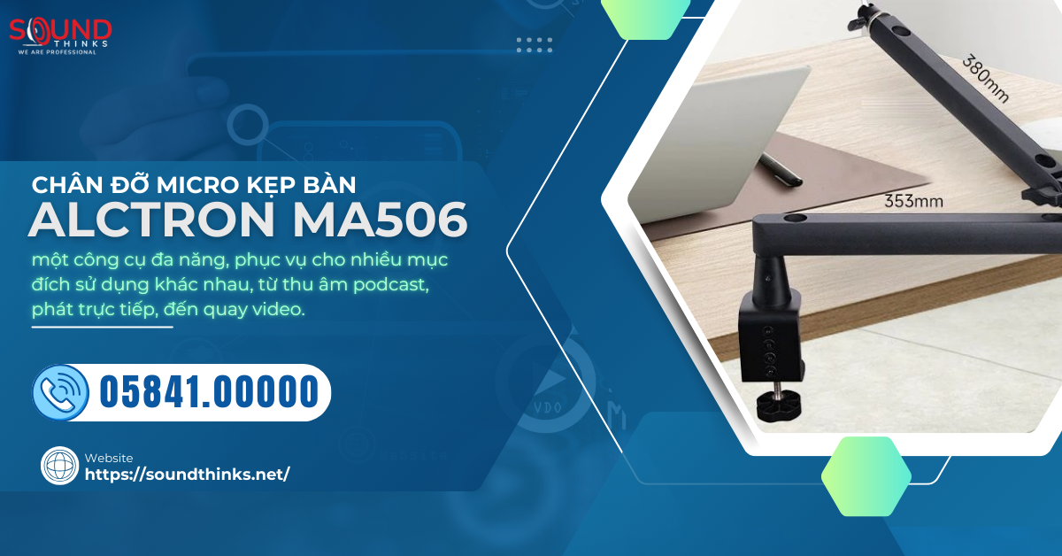 Chân Đỡ Micro Kẹp Bàn Alctron MA506 