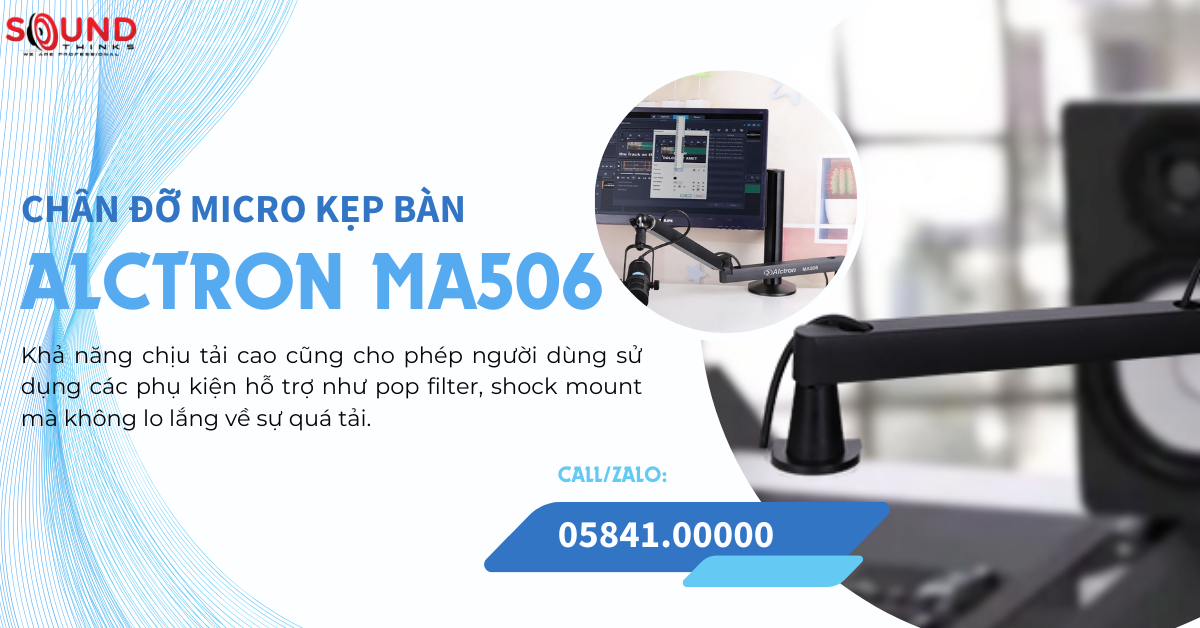 Chân Đỡ Micro Kẹp Bàn Alctron MA506 