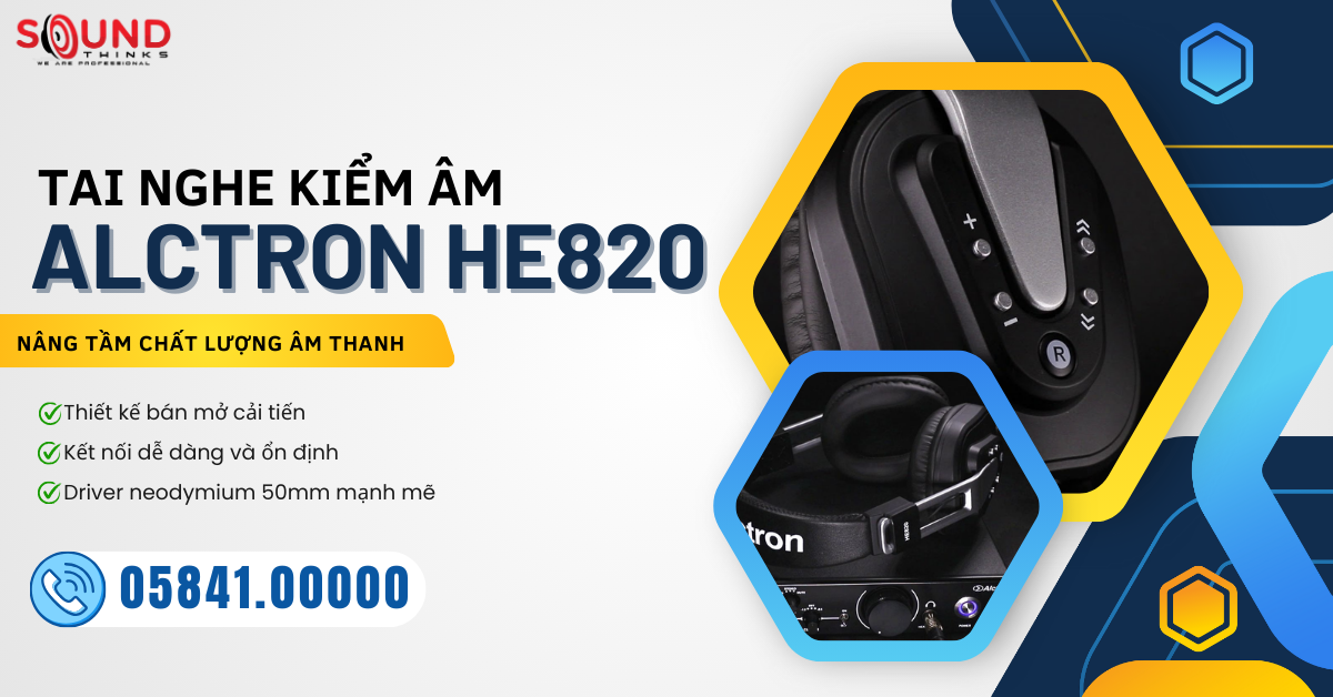 Tai Nghe Kiểm Âm Alctron HE820