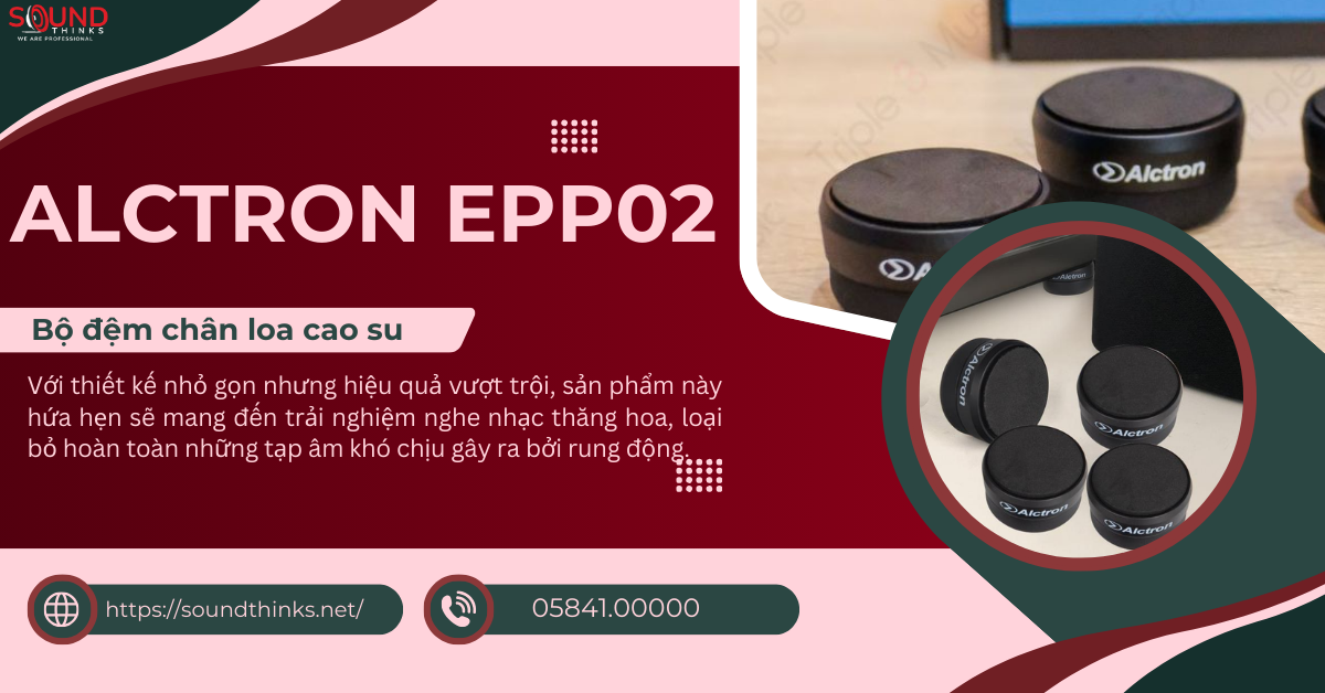 Bộ đệm chân loa cao su Alctron EPP02
