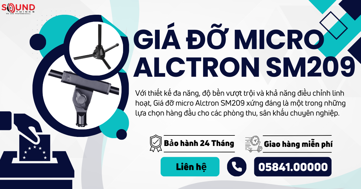 Giá đỡ micro Alctron SM209