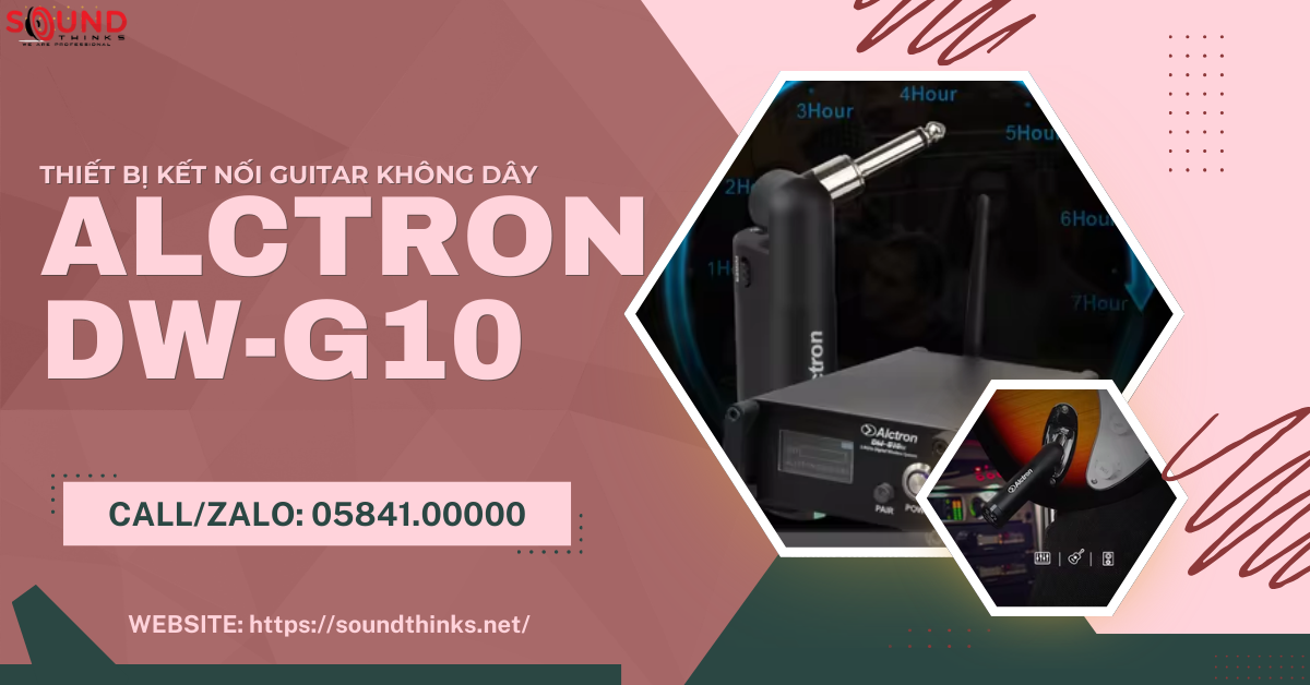 Thiết bị kết nối guitar không dây Alctron DW-G10