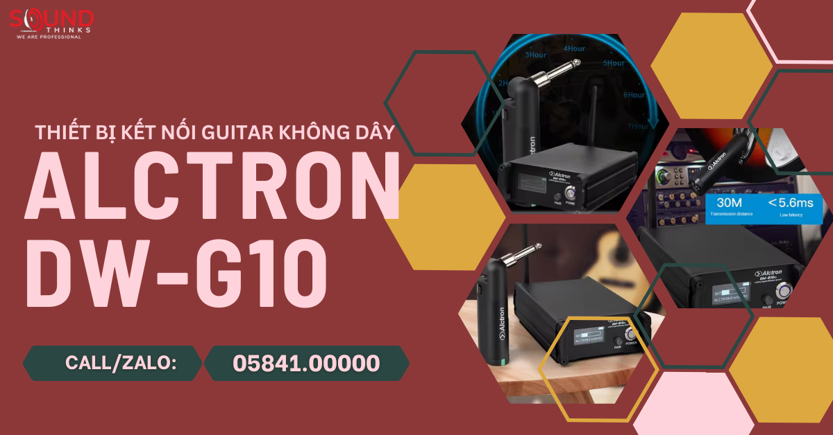 Thiết bị kết nối guitar không dây Alctron DW-G10