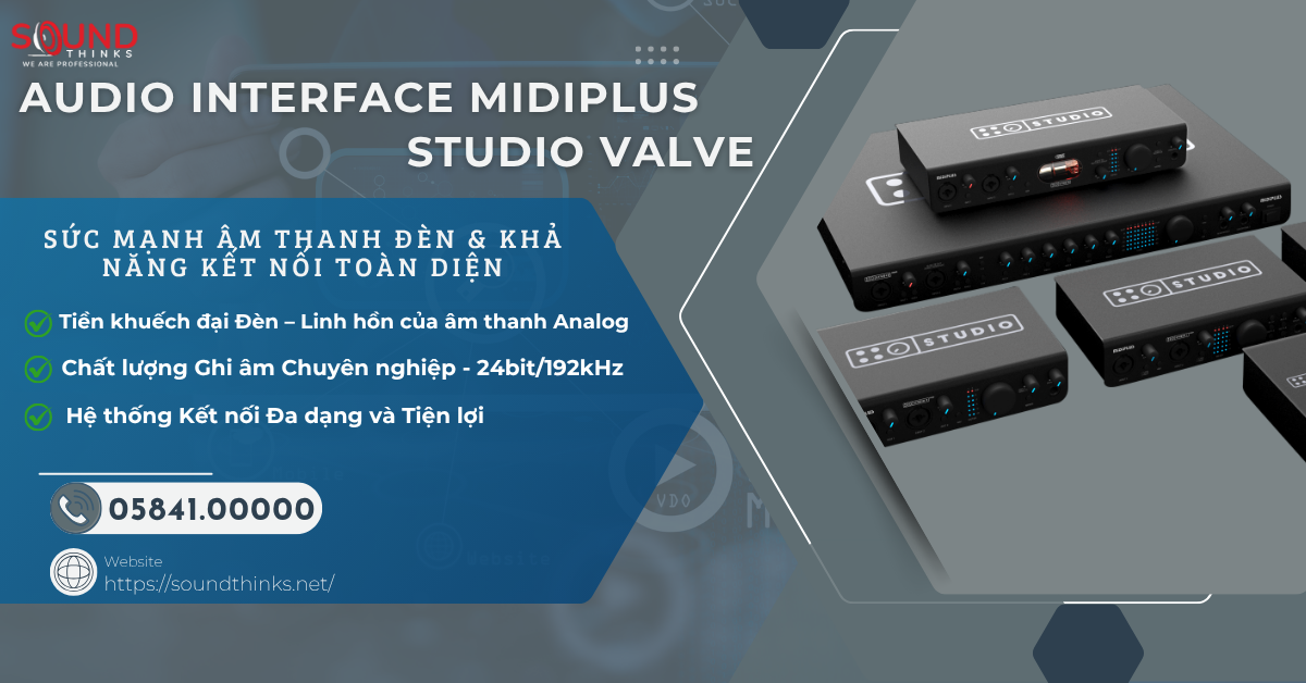Audio Interface Midiplus Studio Valve