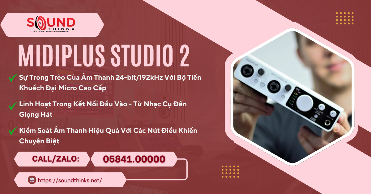 Audio Interface Midiplus Studio 2