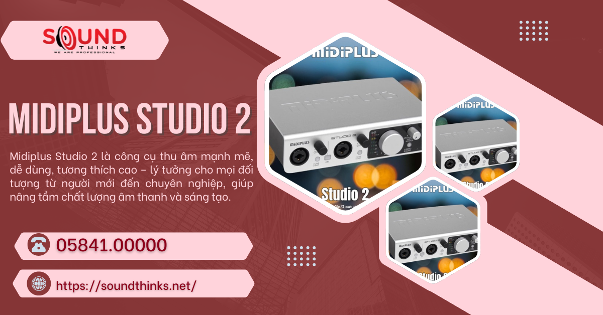 Audio Interface Midiplus Studio 2