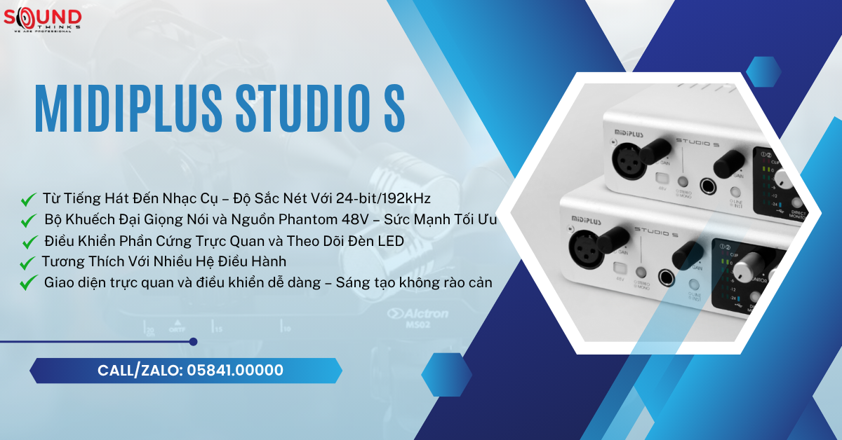 Audio Interface Midiplus Studio S