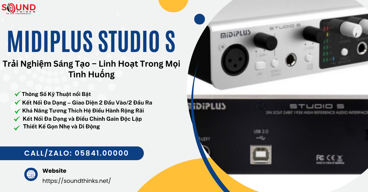 Audio Interface Midiplus Studio S