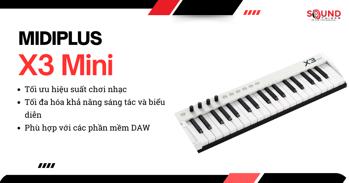 MIDI Keyboard Controller Midiplus X3 Mini