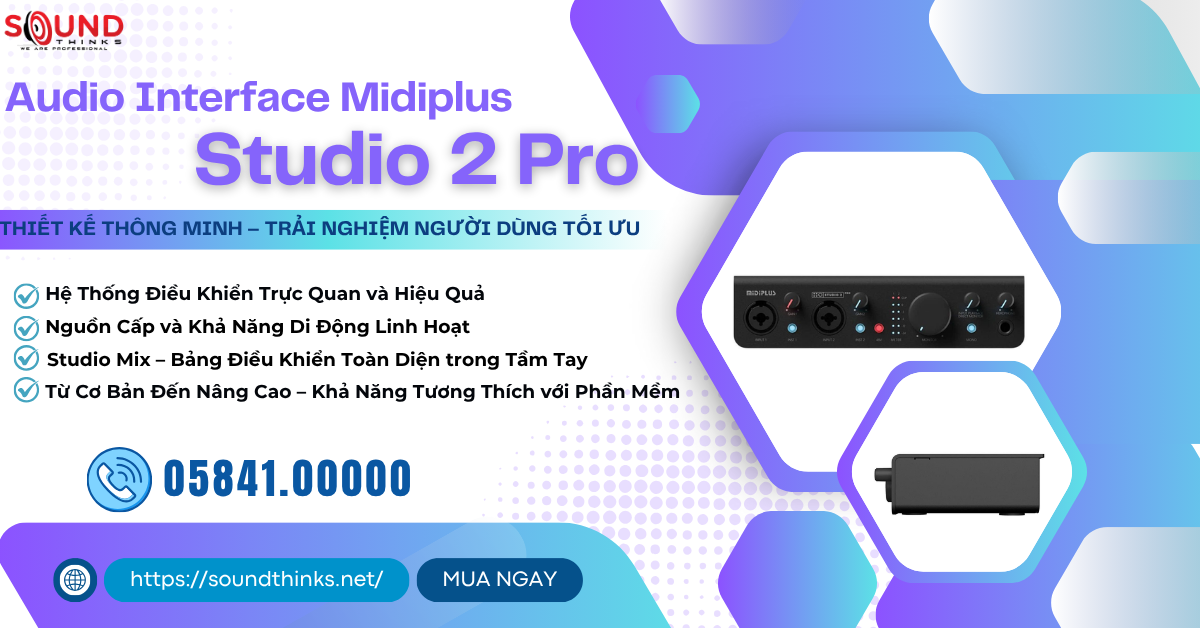 Audio Interface Midiplus Studio 2 Pro