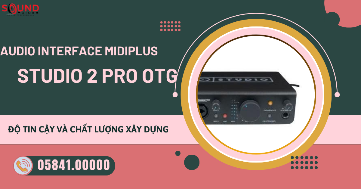 Audio Interface Midiplus Studio 2 Pro OTG