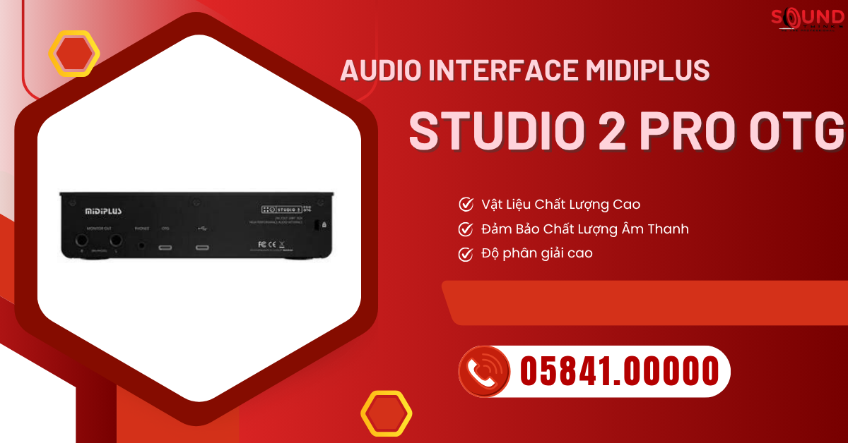 Audio Interface Midiplus Studio 2 Pro OTG