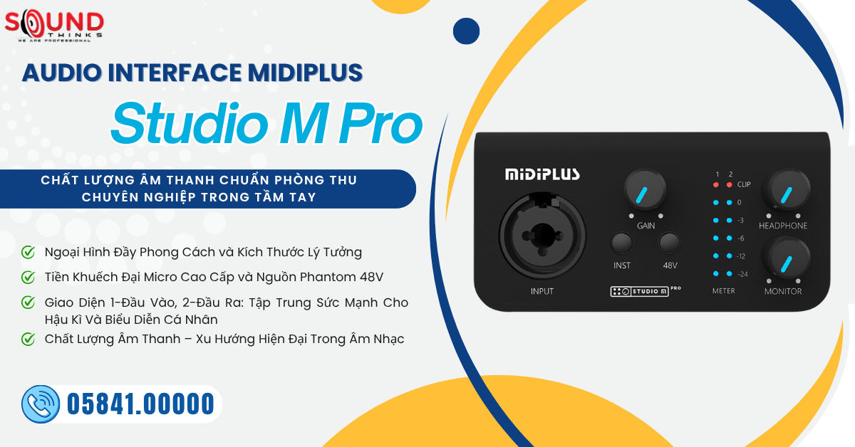 Audio Interface Midiplus Studio M Pro