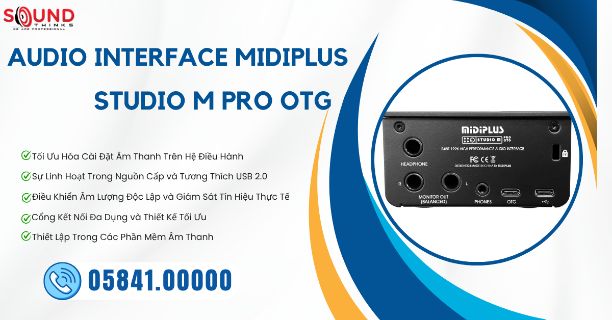 Audio Interface Midiplus Studio M Pro OTG