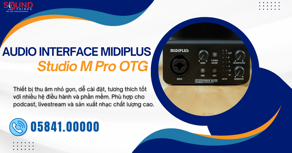 Audio Interface Midiplus Studio M Pro OTG