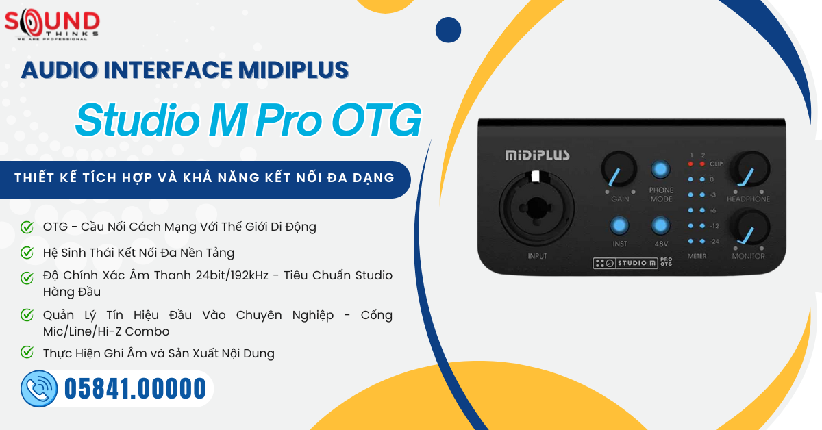 Audio Interface Midiplus Studio M Pro OTG
