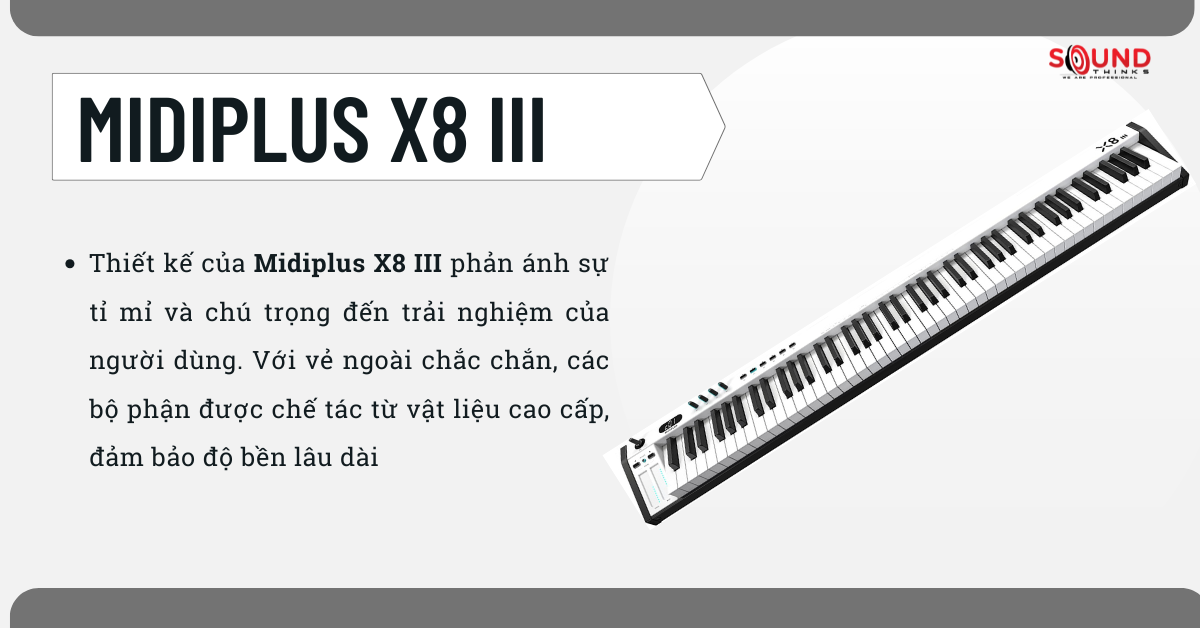 MIDI Keyboard Controller Midiplus X8 III