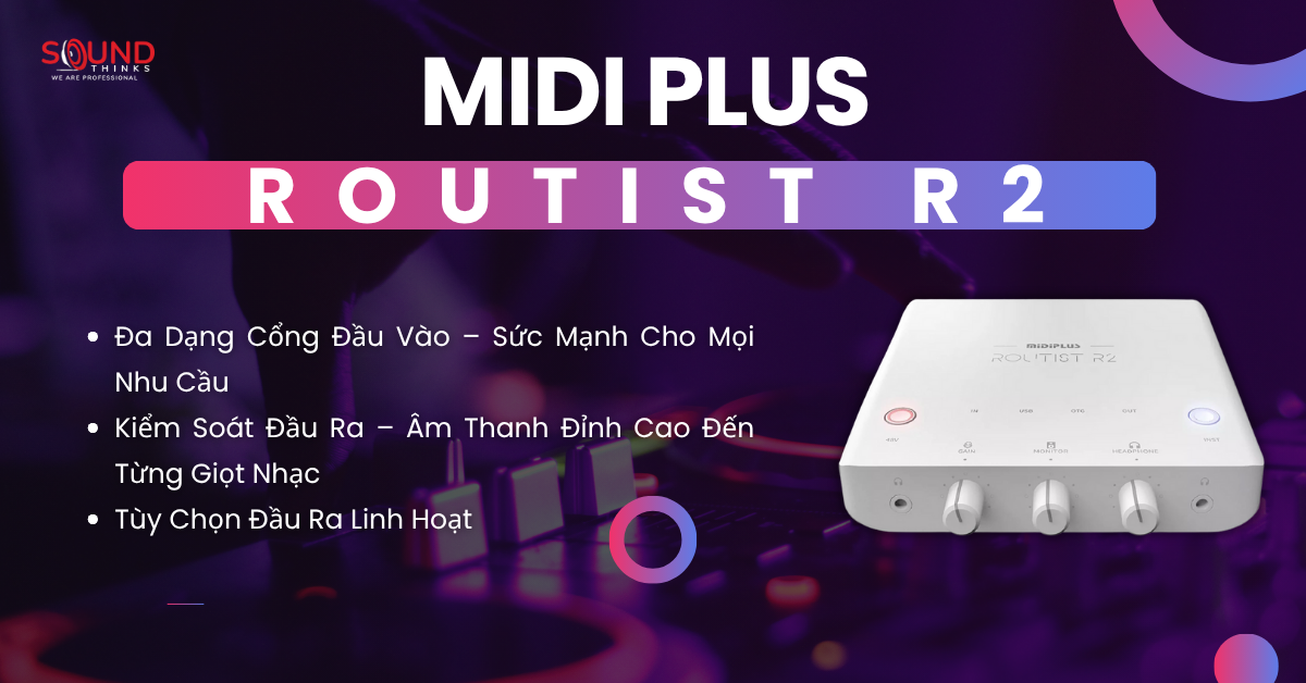 Audio Interface Midiplus Routist R2