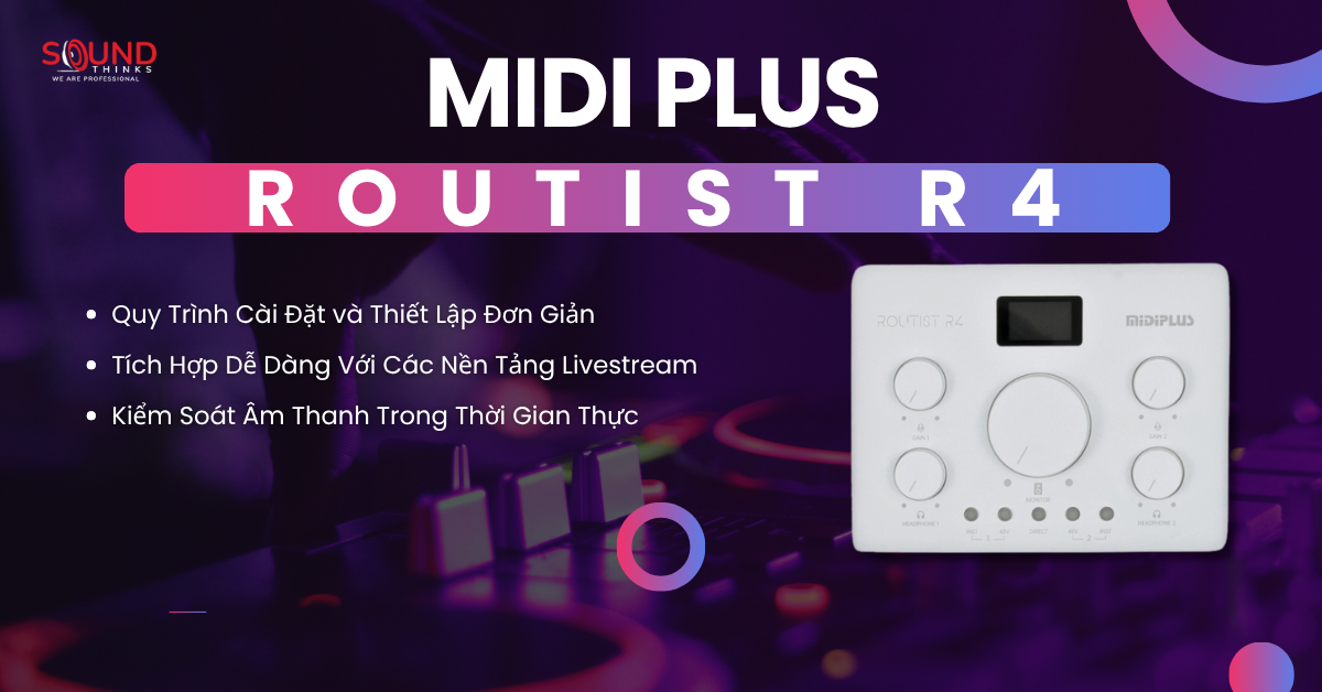 Audio Interface Midiplus Routist R4
