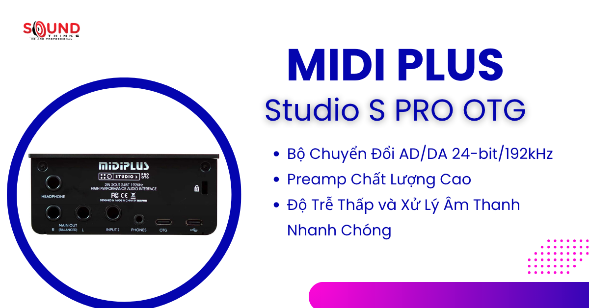 Audio Interface Midiplus Studio S Pro OTG