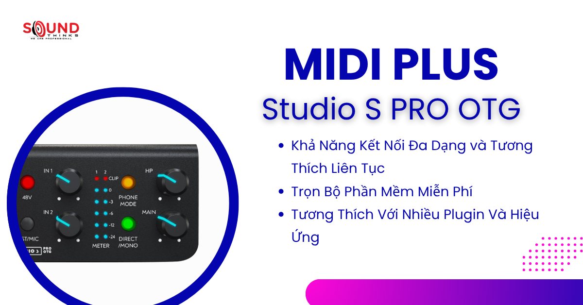 Audio Interface Midiplus Studio S Pro OTG